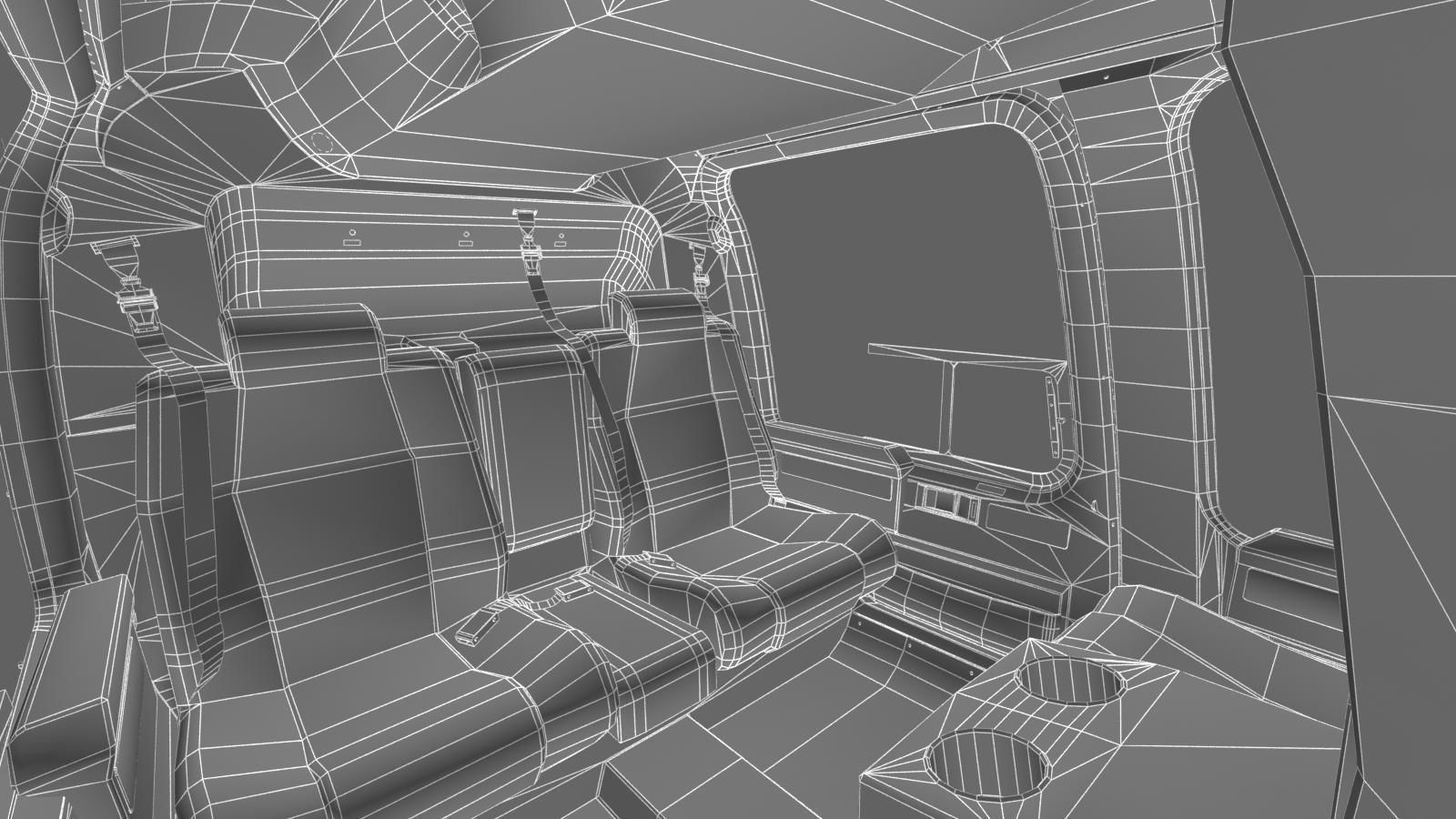 Bell 407 Low-poly 3D model_29