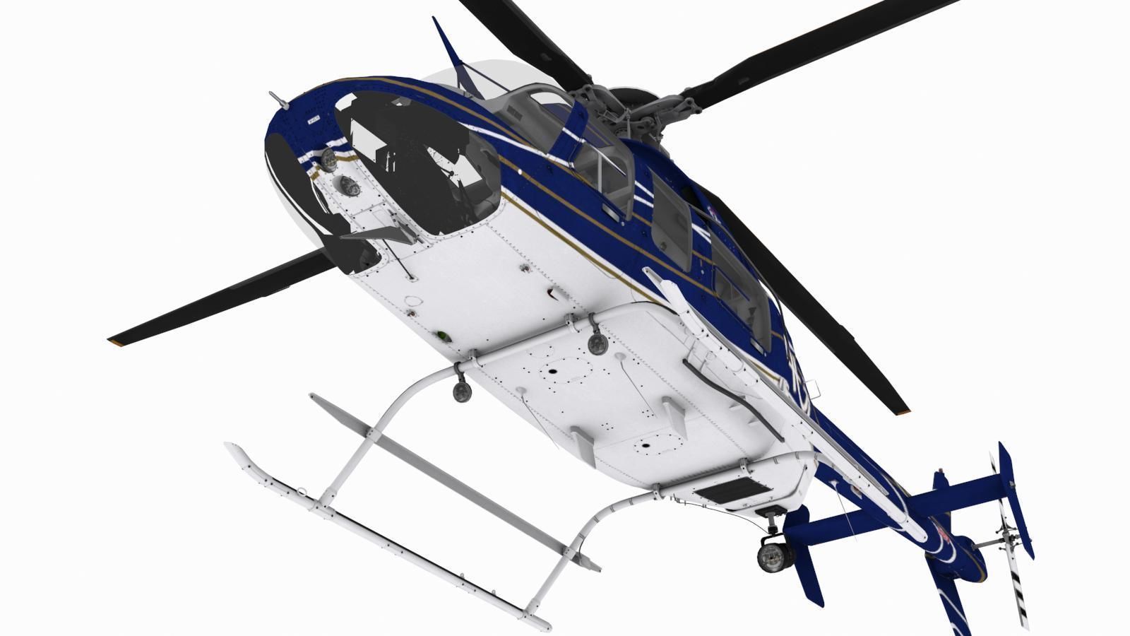 Bell 407 Low-poly 3D model_7