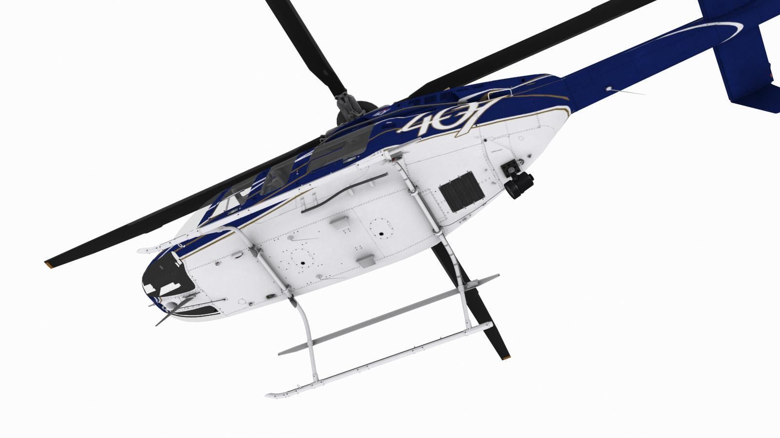 Bell 407 Low-poly 3D model_6