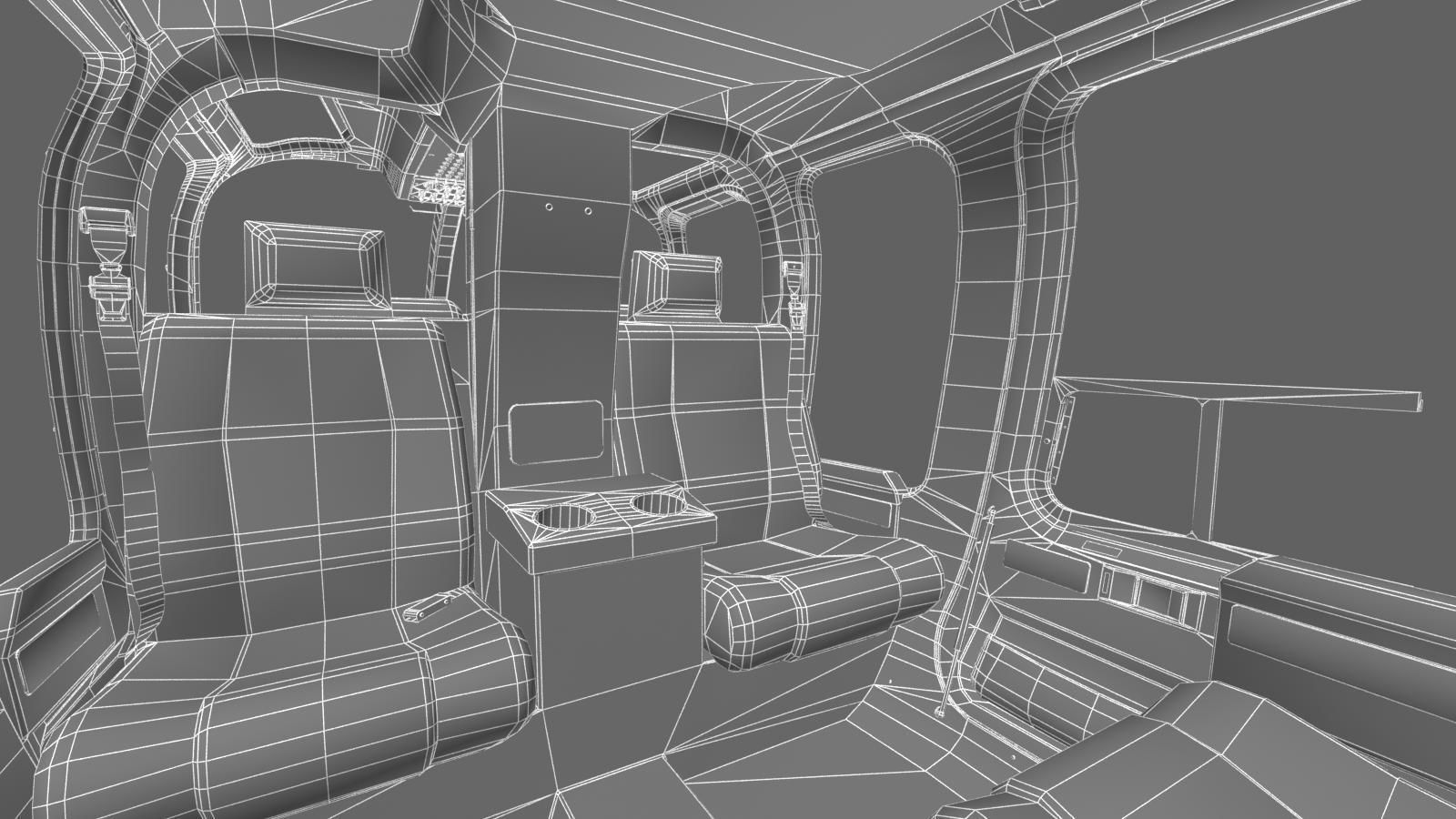 Bell 407 Low-poly 3D model_30