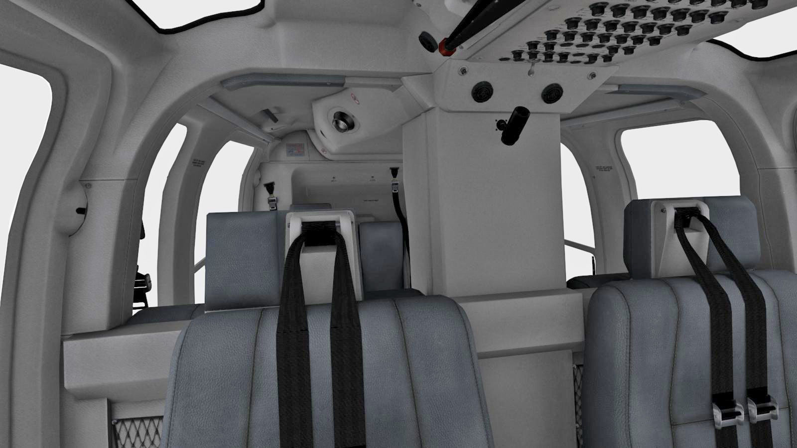 Bell 407 Low-poly 3D model_16