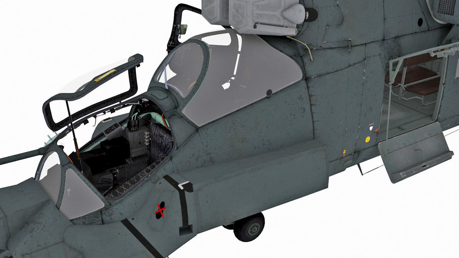 Mil Mi-35M Low-poly 3D model_16