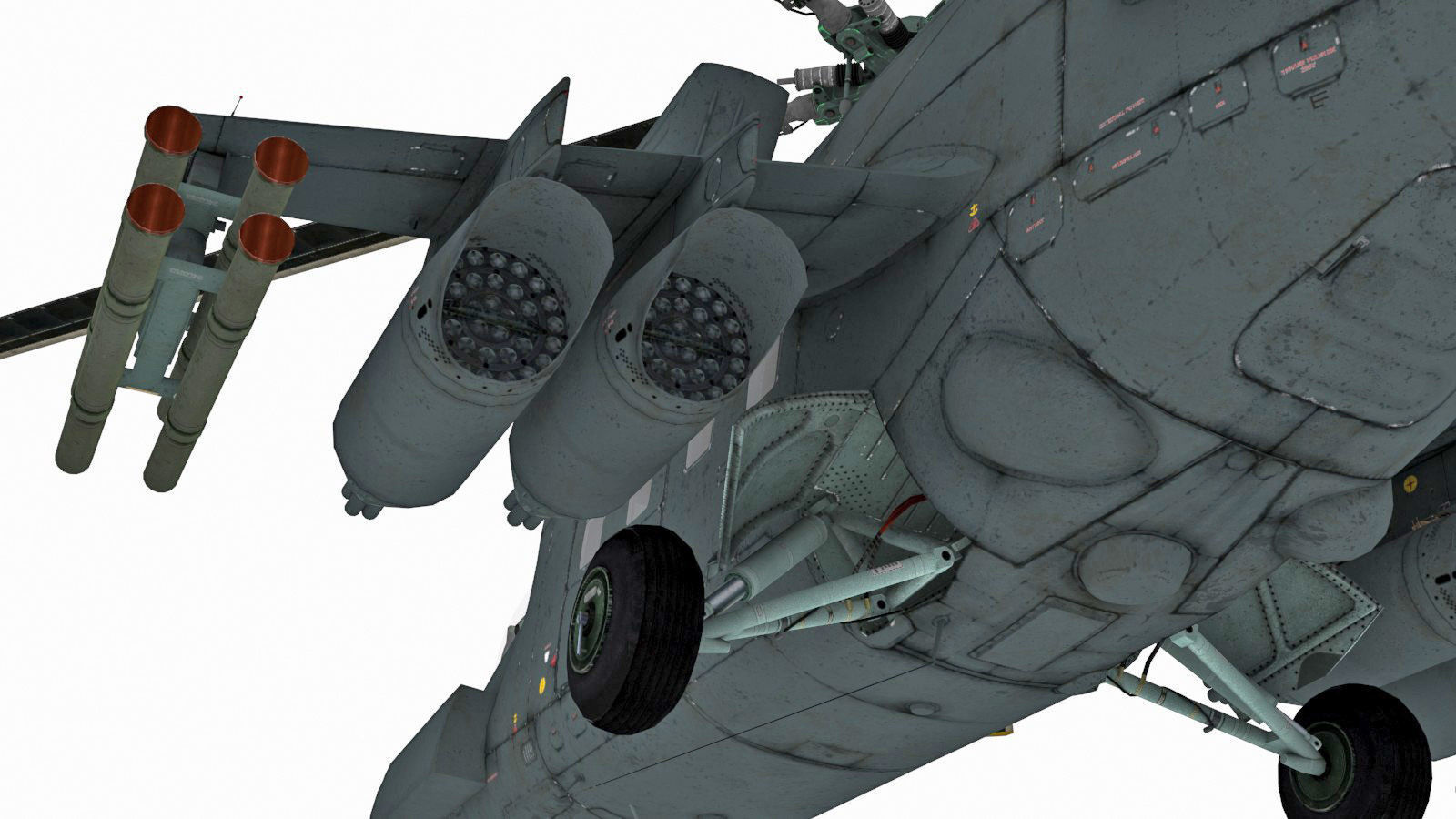 Mil Mi-35M Low-poly 3D model_12