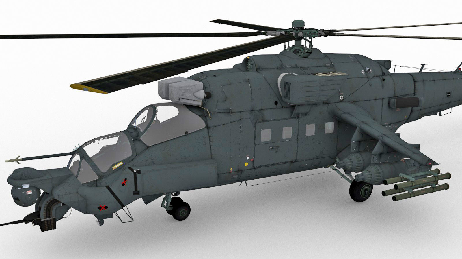Mil Mi-35M Low-poly 3D model_4