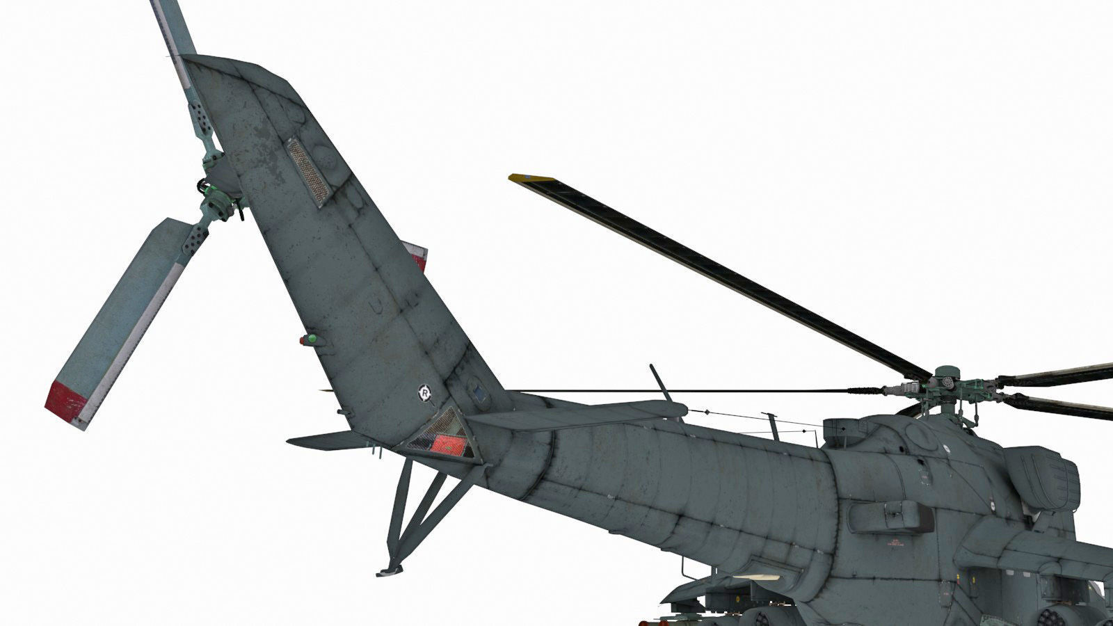 Mil Mi-35M Low-poly 3D model_7