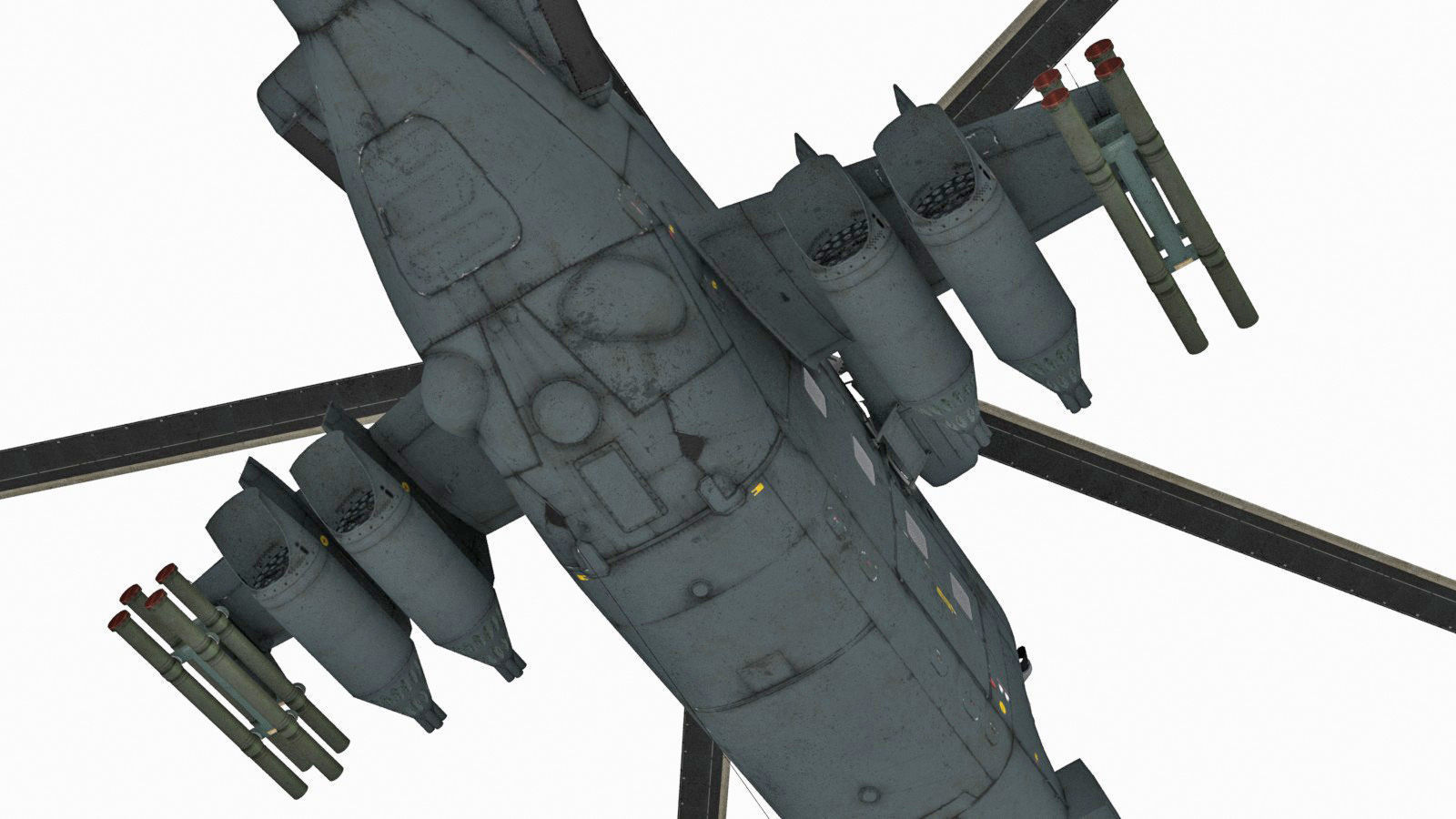 Mil Mi-35M Low-poly 3D model_25