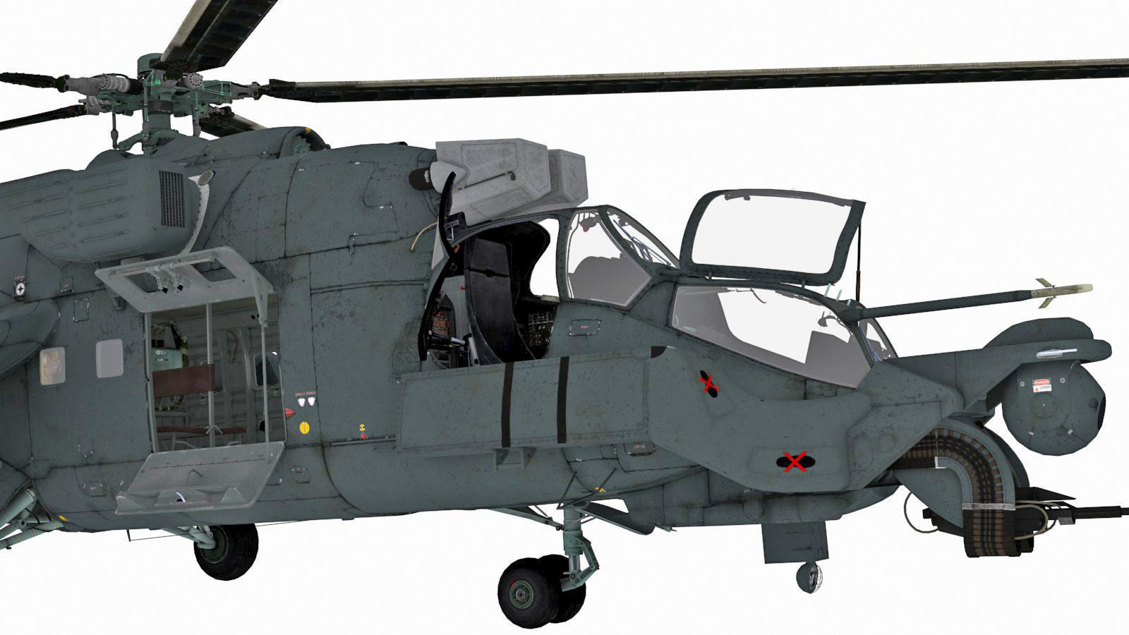 Mil Mi-35M Low-poly 3D model_15