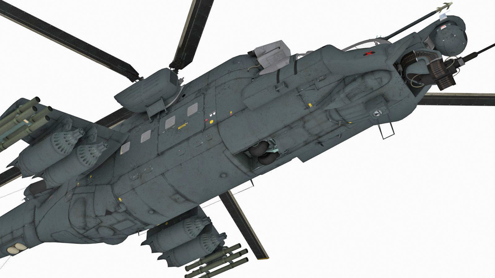 Mil Mi-35M Low-poly 3D model_24