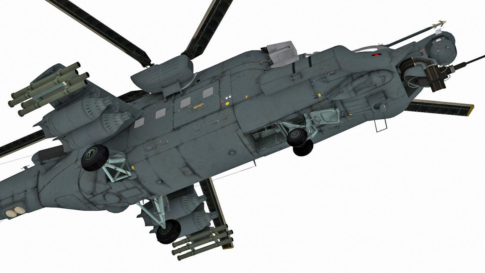 Mil Mi-35M Low-poly 3D model_5