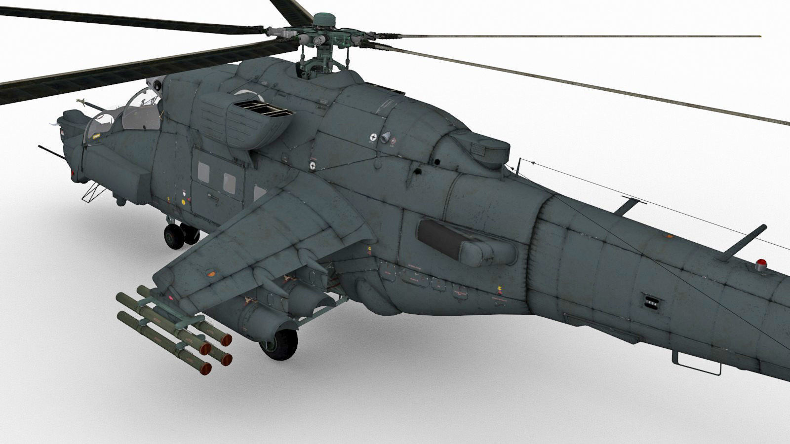 Mil Mi-35M Low-poly 3D model_3