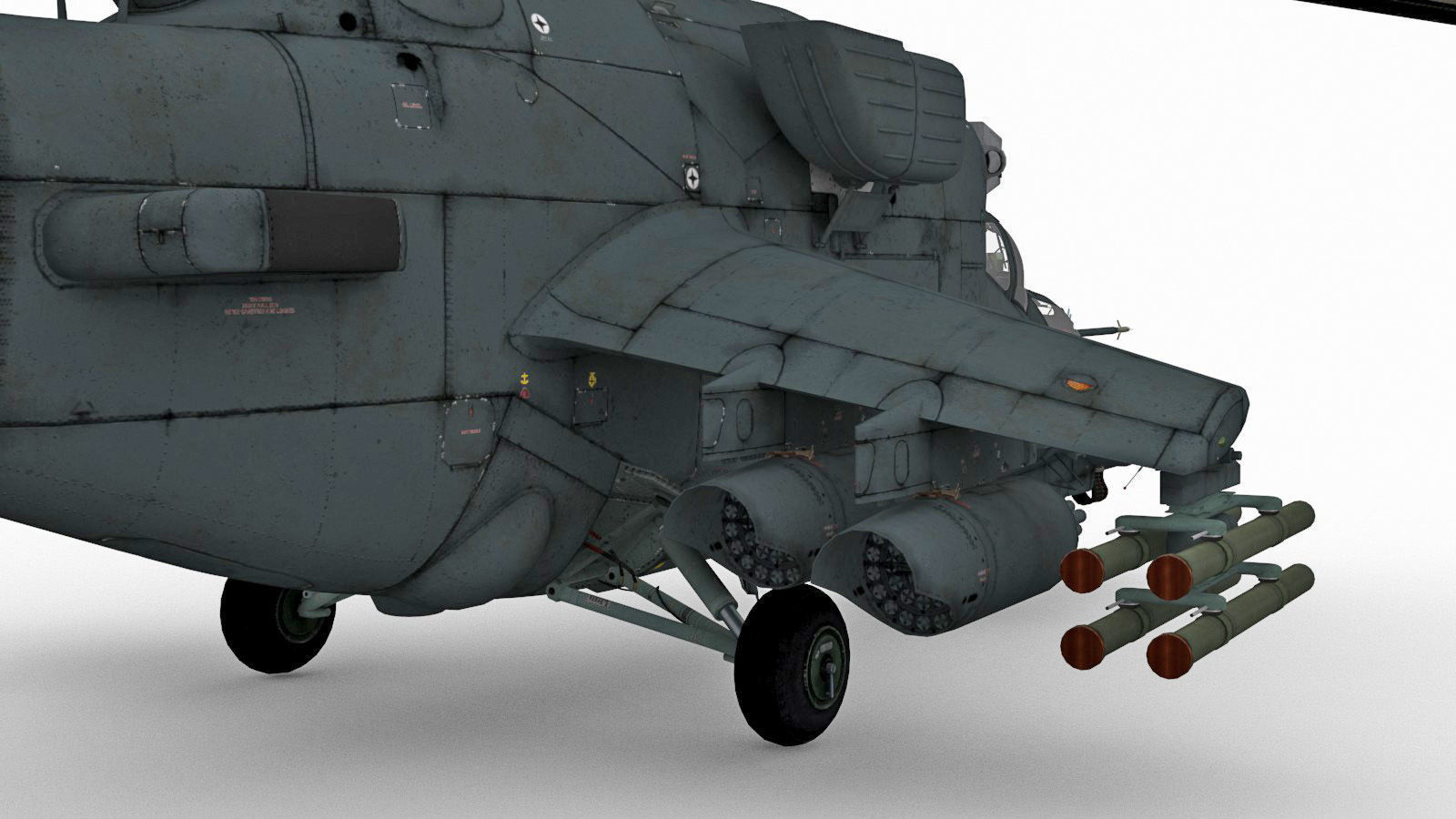 Mil Mi-35M Low-poly 3D model_11