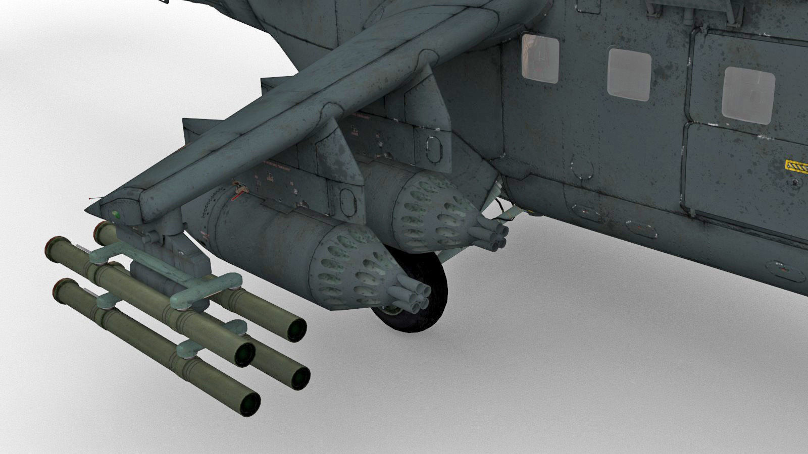 Mil Mi-35M Low-poly 3D model_10