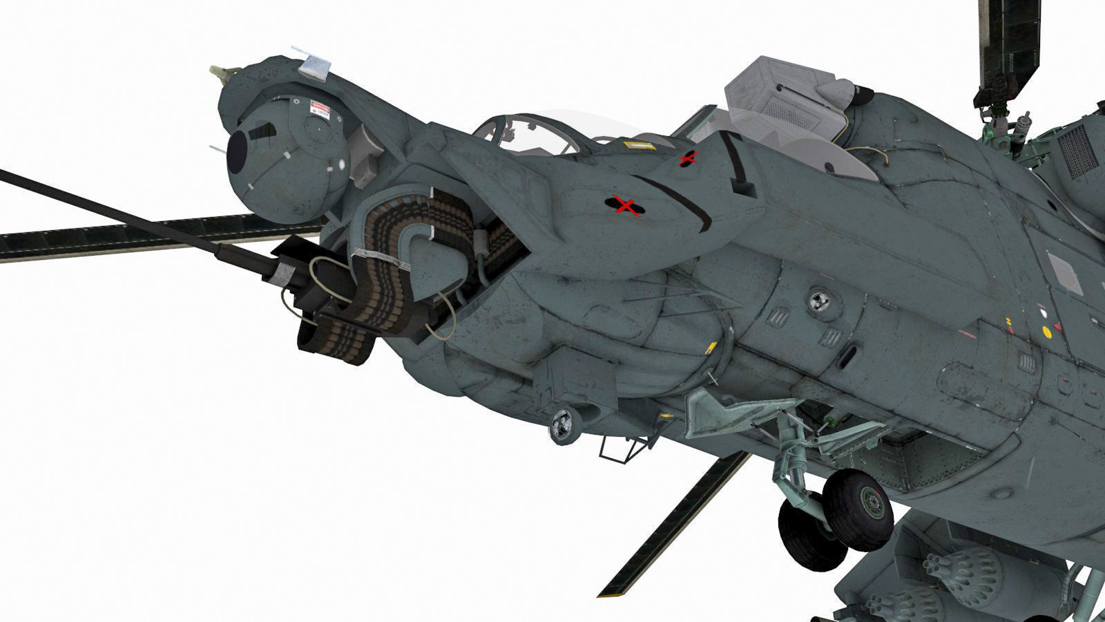 Mil Mi-35M Low-poly 3D model_9