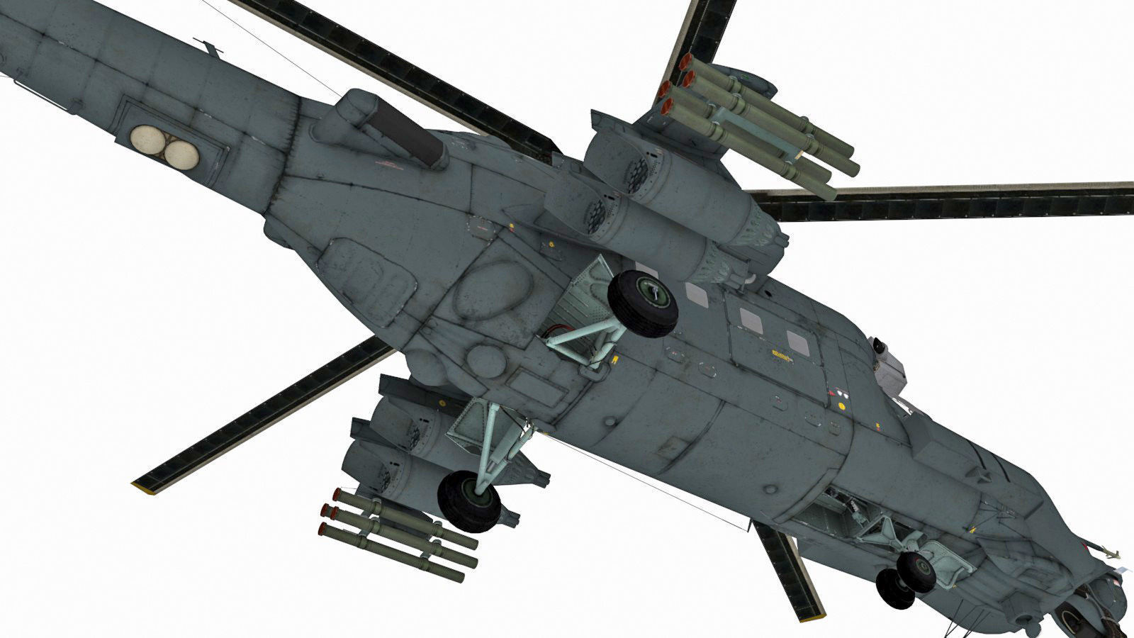 Mil Mi-35M Low-poly 3D model_6