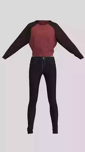 Casual female outfit