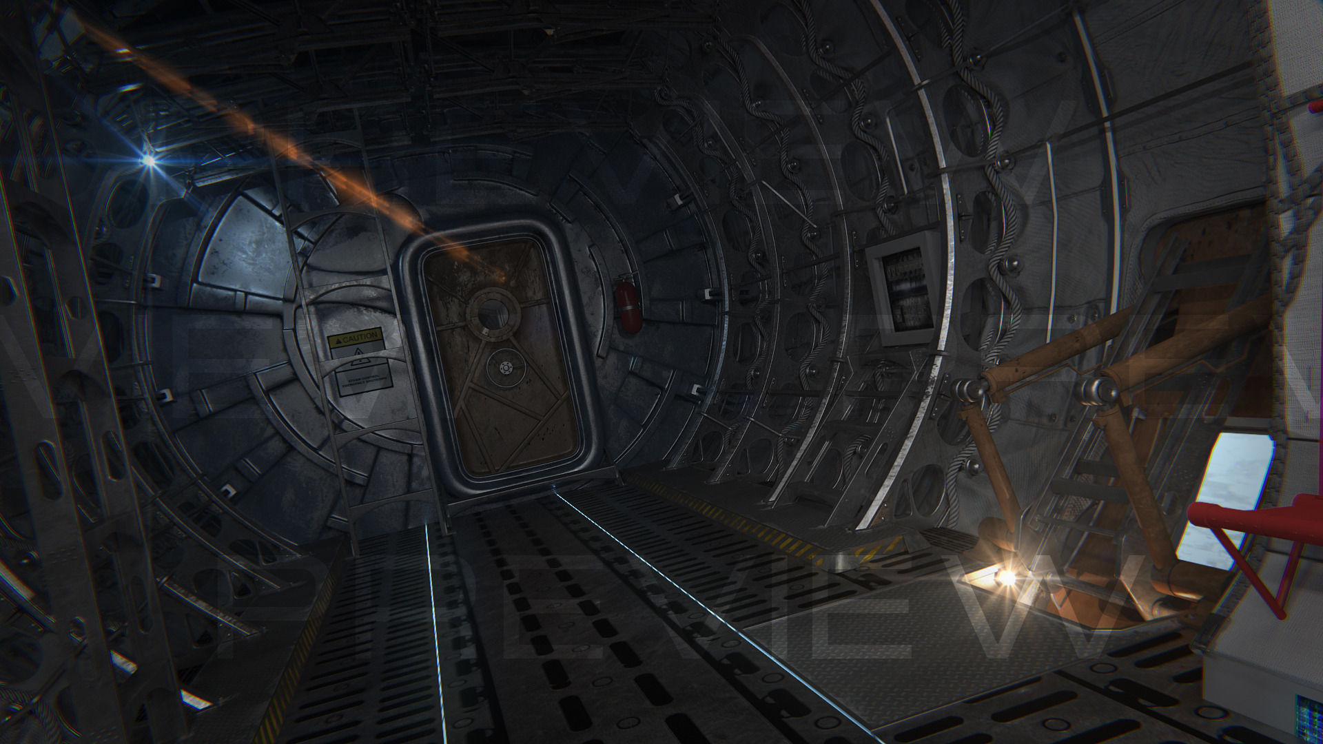 Aircraft interior 3D model_7