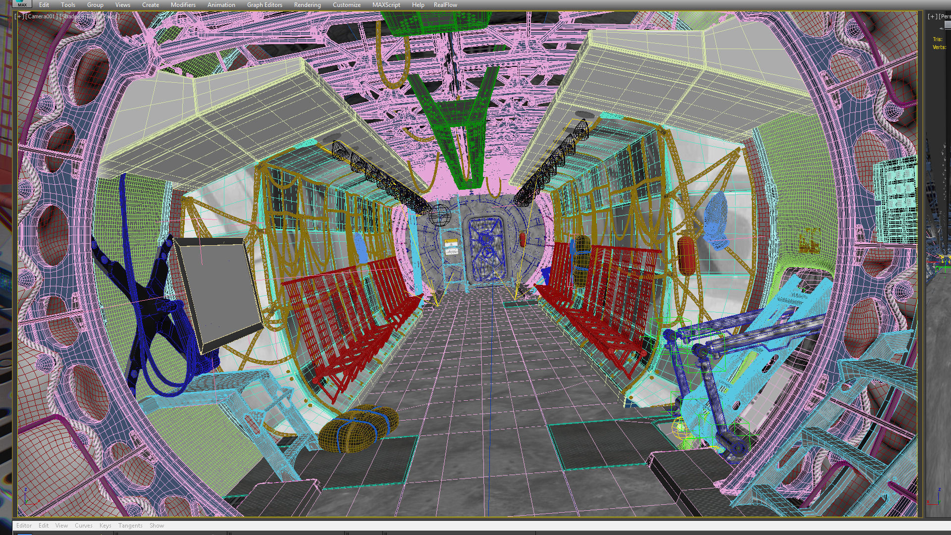 Aircraft interior 3D model_6