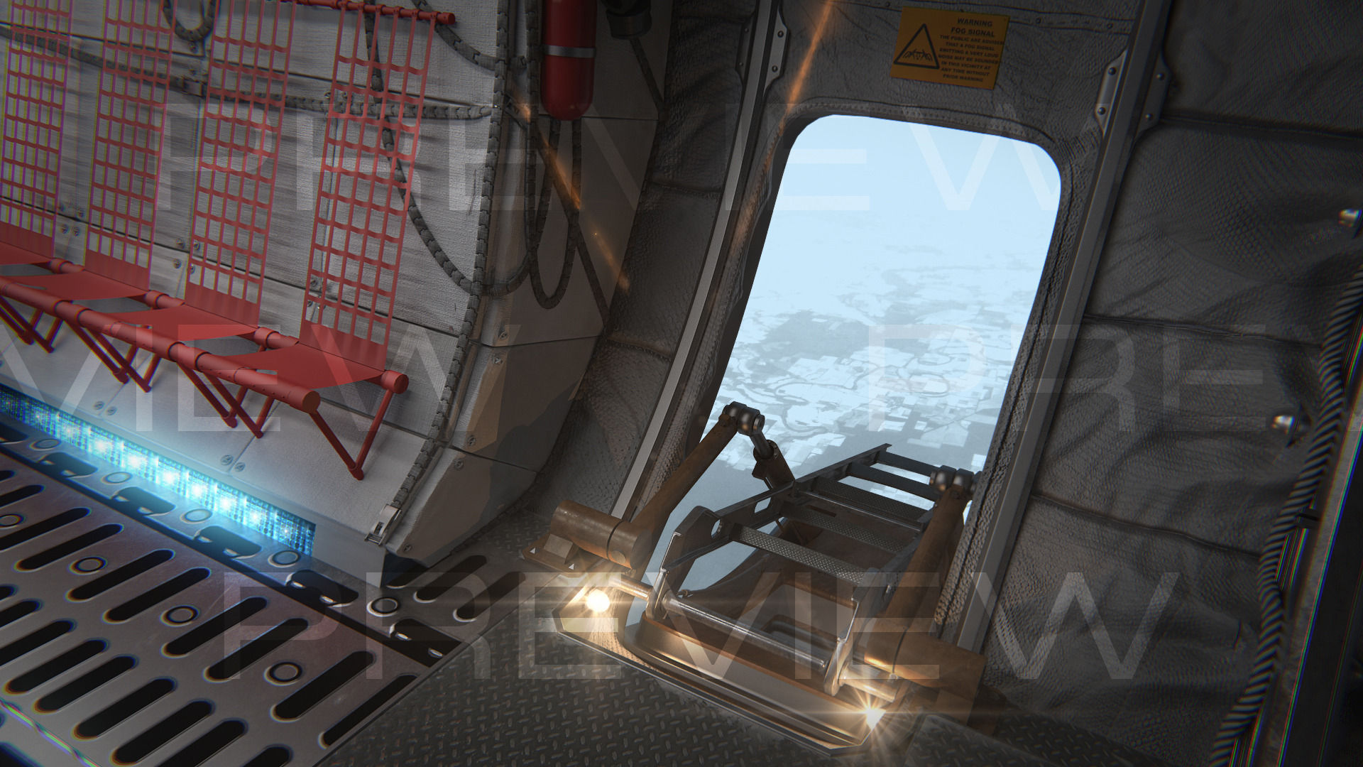 Aircraft interior 3D model_13