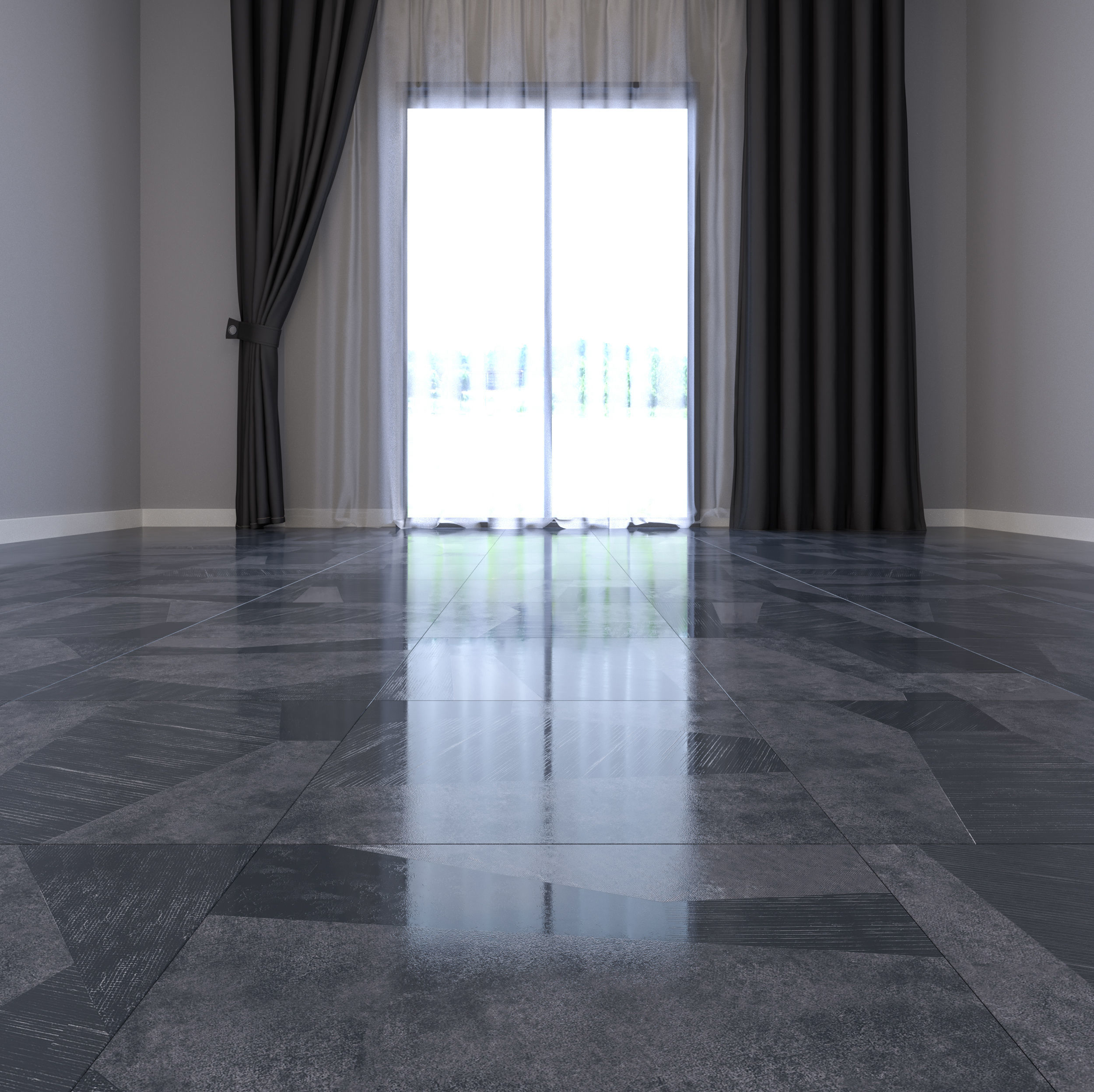 Marble Floor Set 6 3D model_6