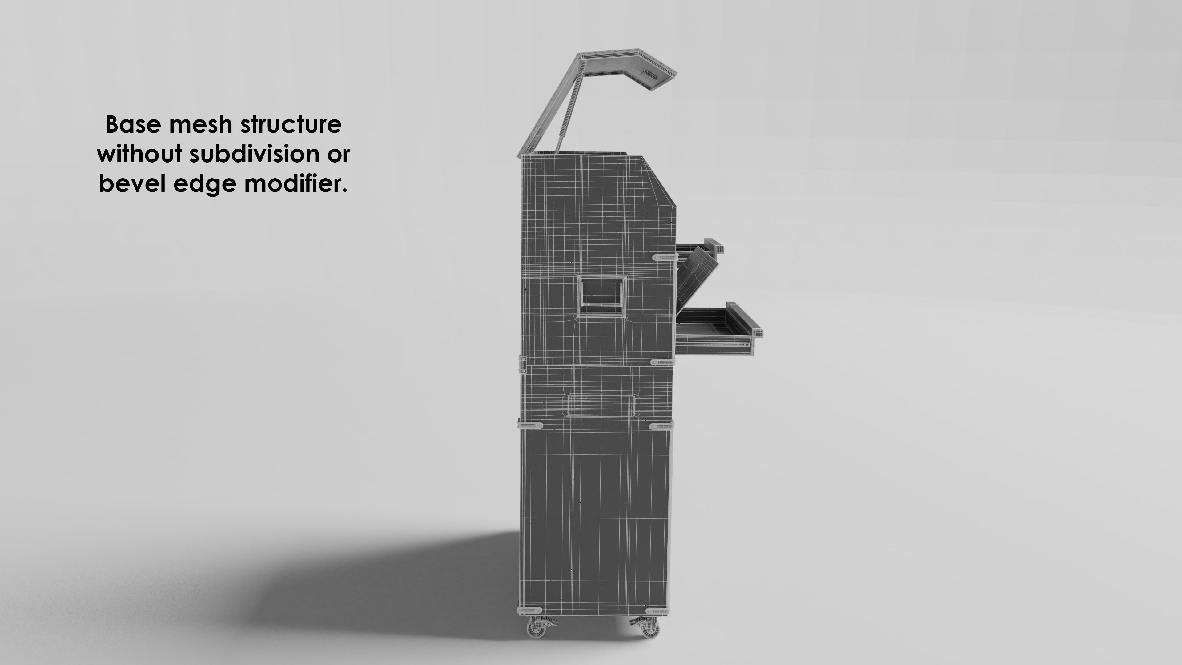 Garage 46inch tool cabinet 3D model_8