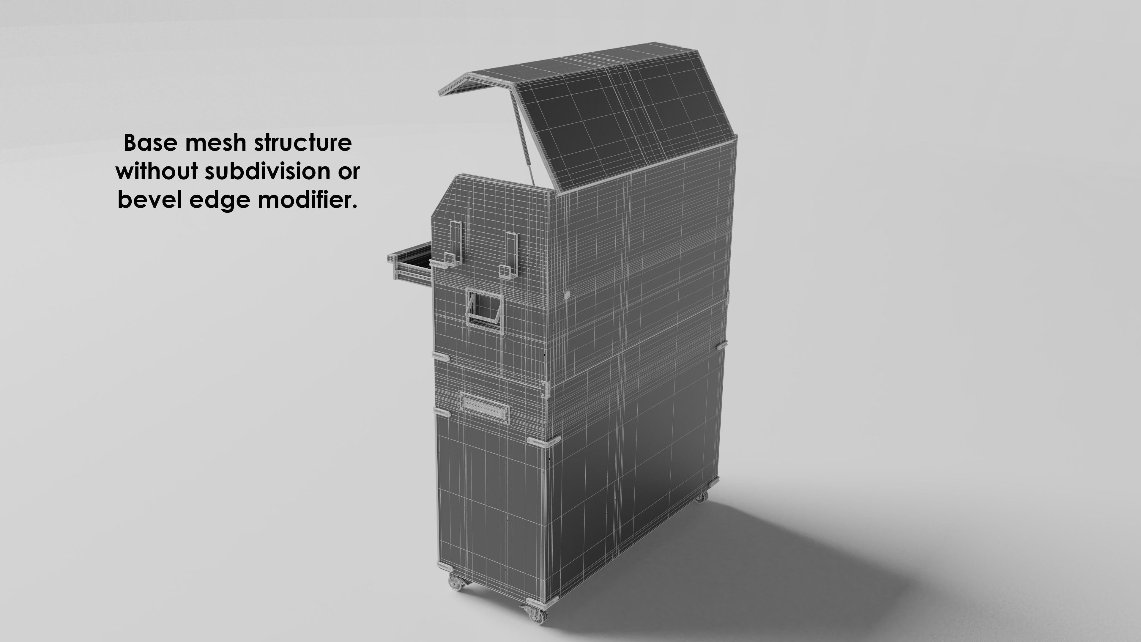 Garage 46inch tool cabinet 3D model_5