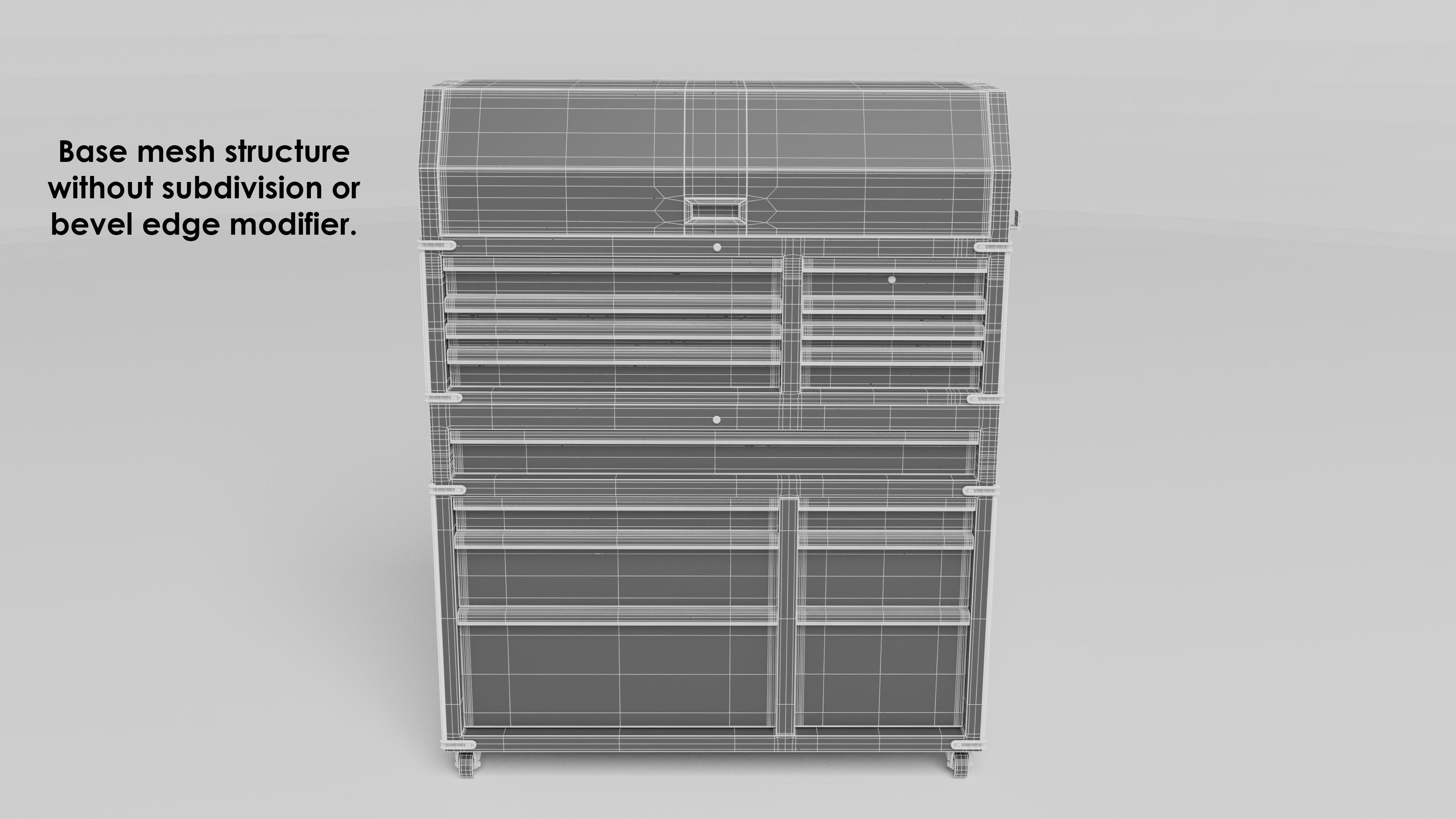Garage 46inch tool cabinet 3D model_10