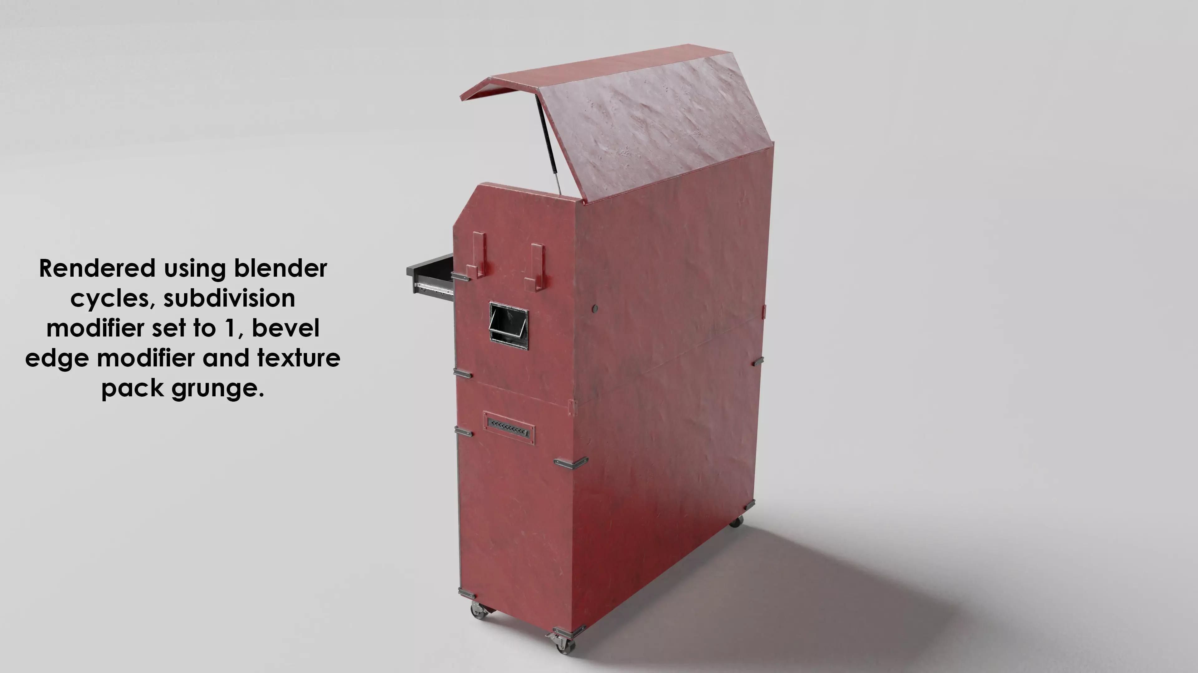 Garage 46inch tool cabinet 3D model_0