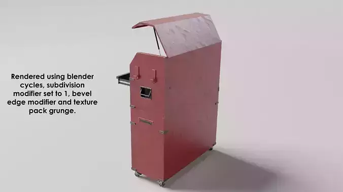 Garage 46inch tool cabinet 3D model