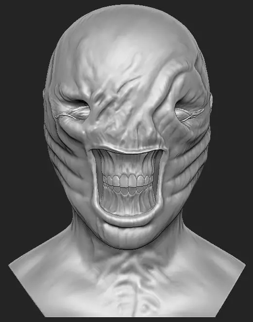 Chatterer Hellraiser Bust 3D print model_0