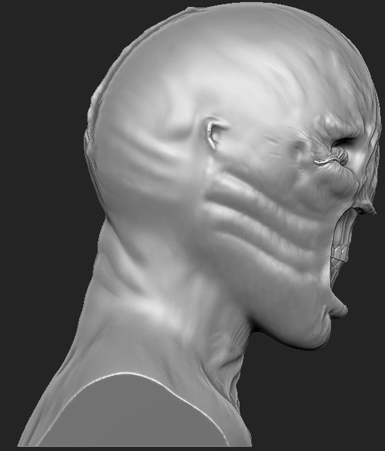 Chatterer Hellraiser Bust 3D print model_3