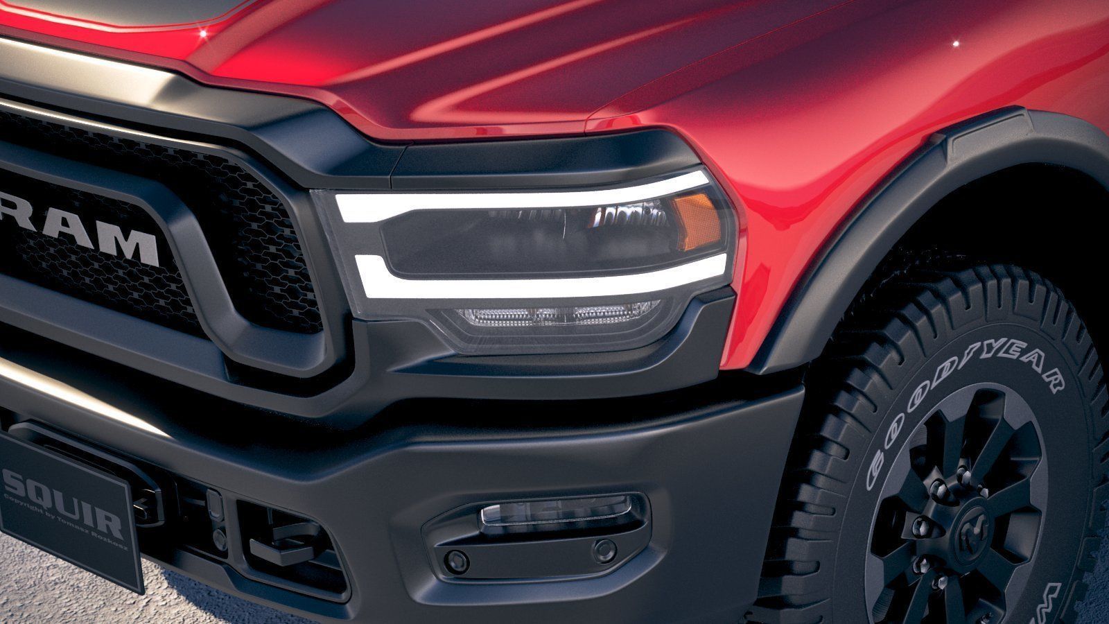 RAM Power Wagon 2019 3D model_2
