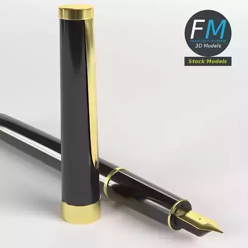 Fountain pen 3D model