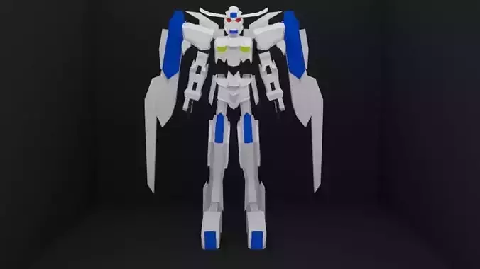 gundam BAEL Low-poly 3D model