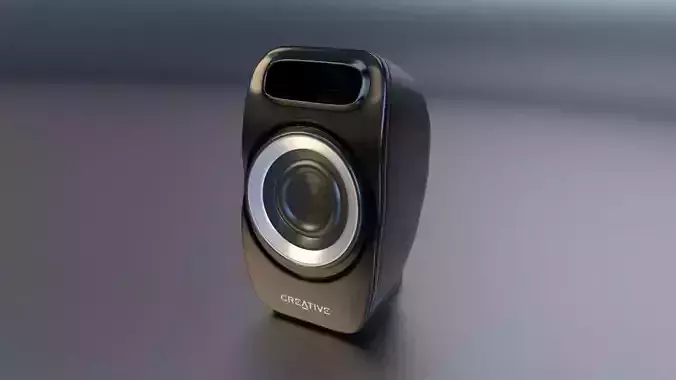 Creative PC Speaker Low-poly 3D model