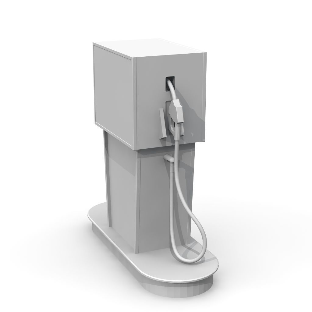 Vintage Gas Pump 3D print model_3