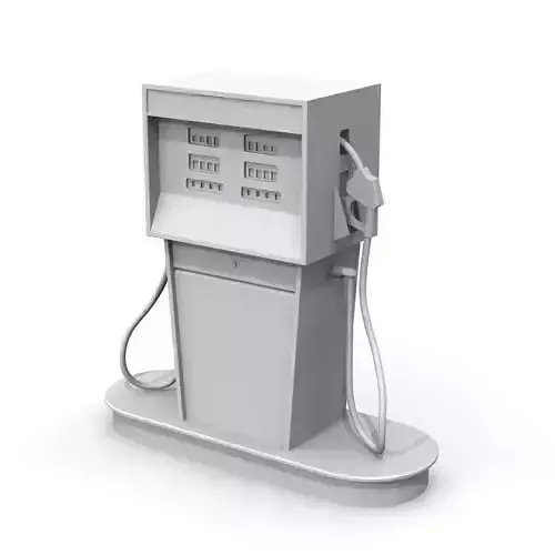 Vintage Gas Pump 3D print model