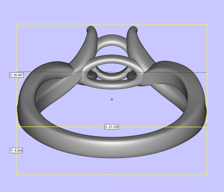 Bridal Set 1 wedding ring with diamonds 3D print model_9