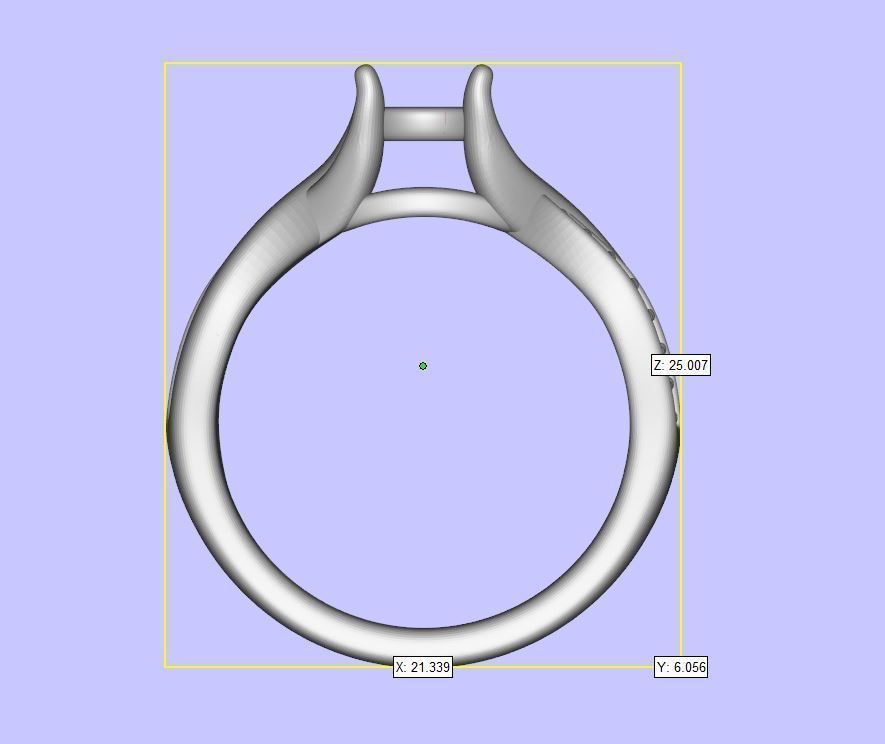 Bridal Set 1 wedding ring with diamonds 3D print model_6