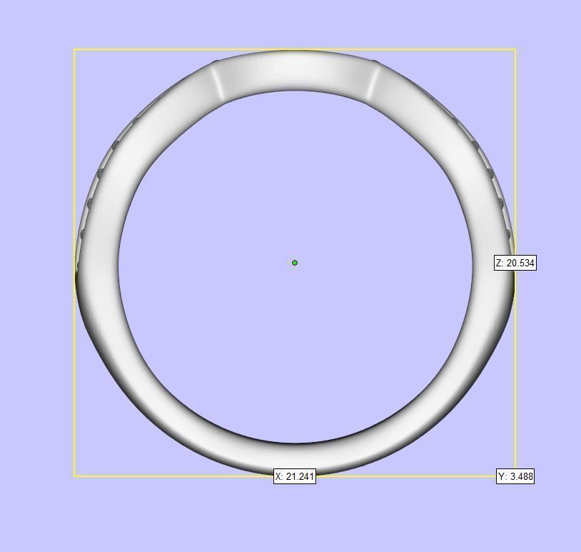 Bridal Set 1 wedding ring with diamonds 3D print model_10