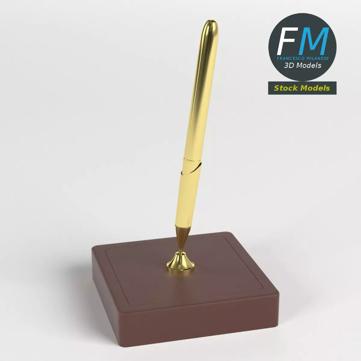 Pen stand 3D model_0