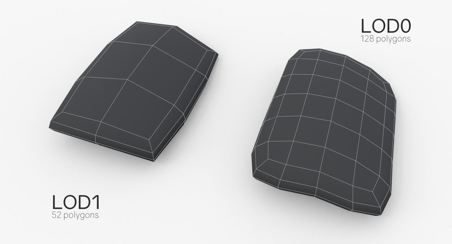 Cement Bags Low-poly 3D model_23