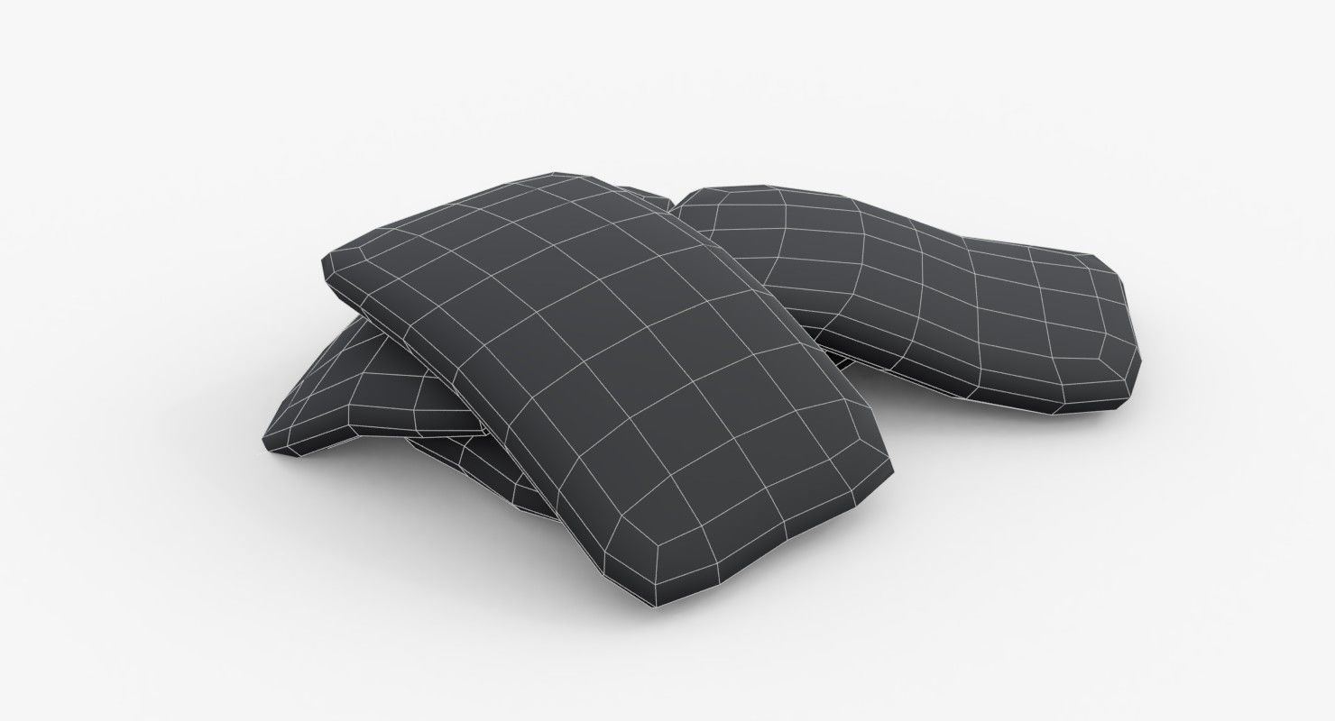 Cement Bags Low-poly 3D model_13