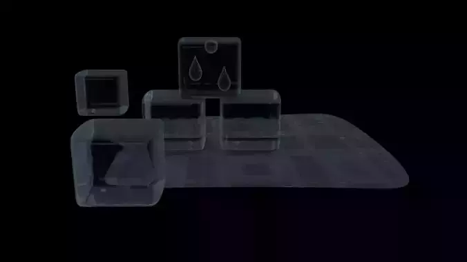 ICE Animation Low-poly 3D model