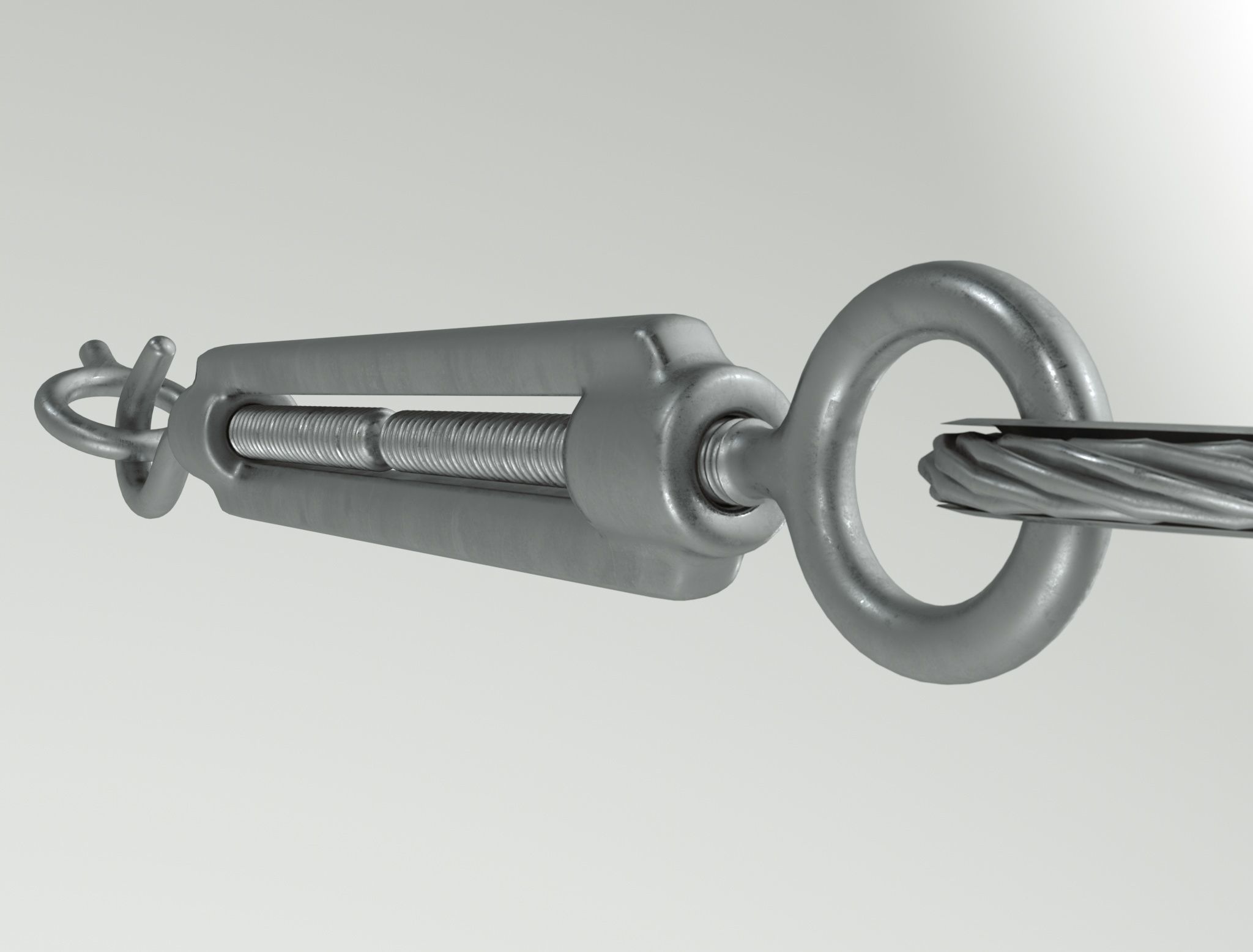 3D model Lanyard with hook and ring 3D model_3