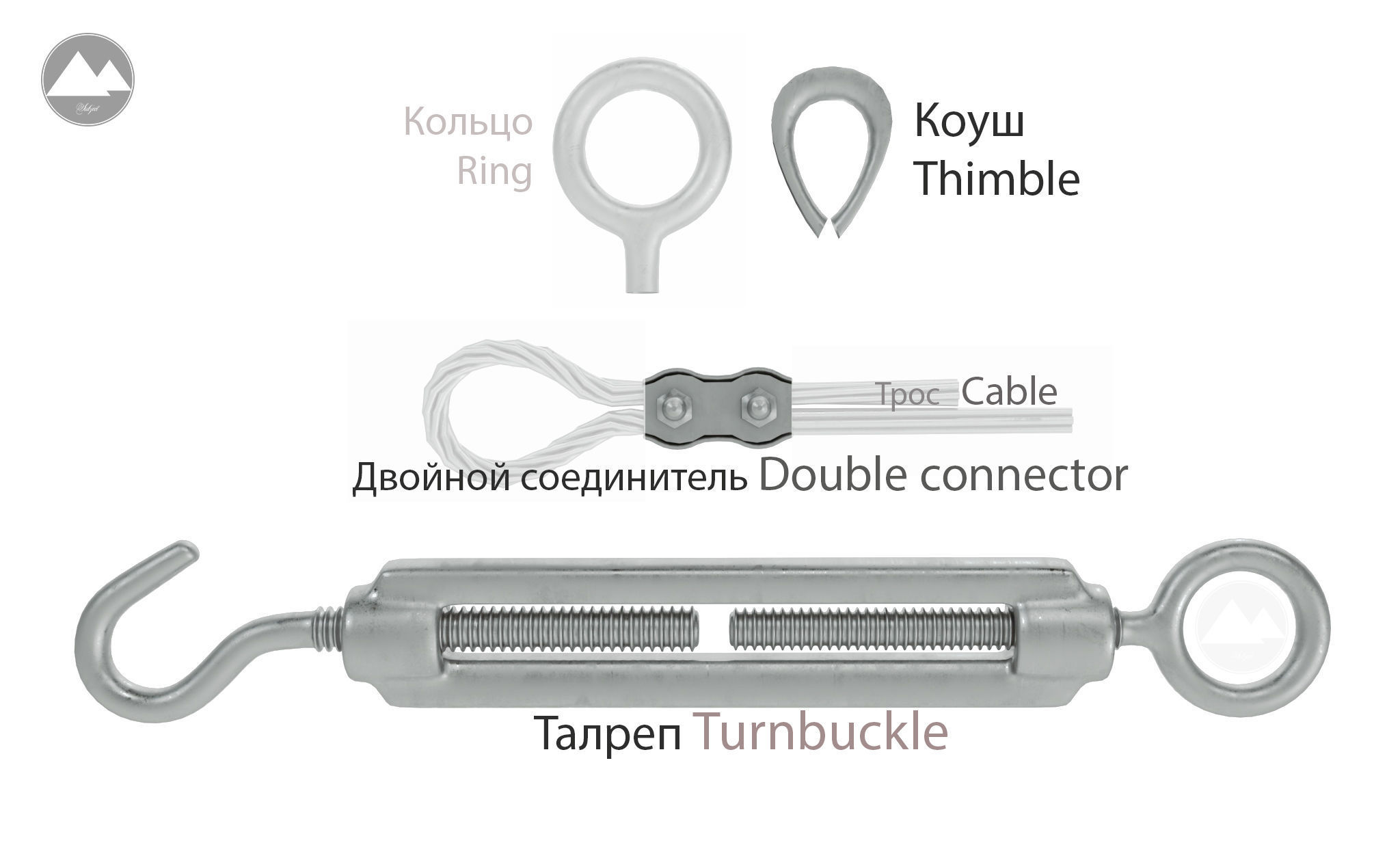 3D model Lanyard with hook and ring 3D model_1