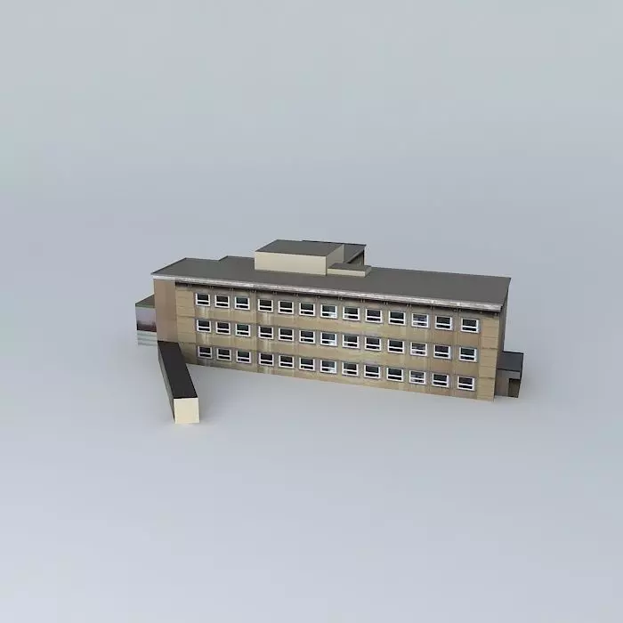 Farm building Free 3D model_0