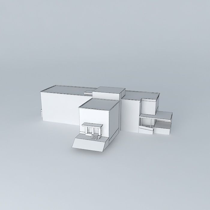 Farm building Free 3D model_4