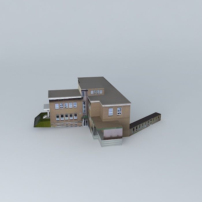 Farm building Free 3D model_1