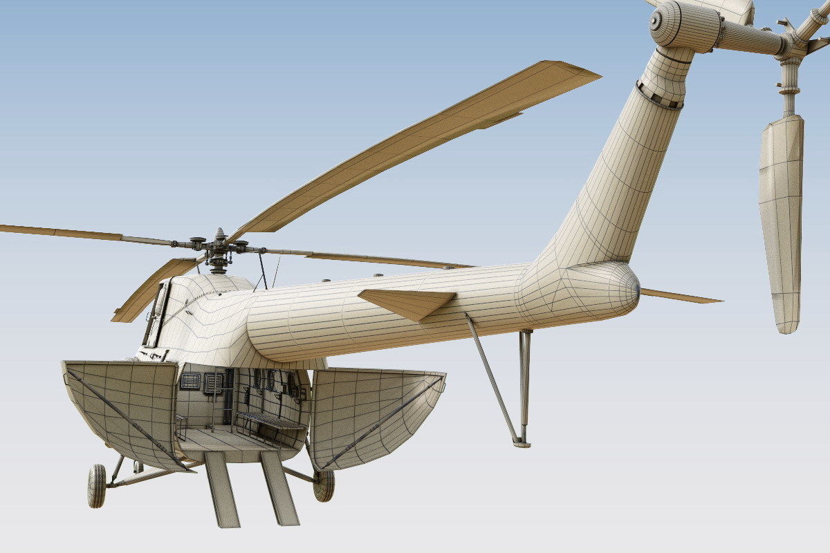Mil Mi-4 3D model_11