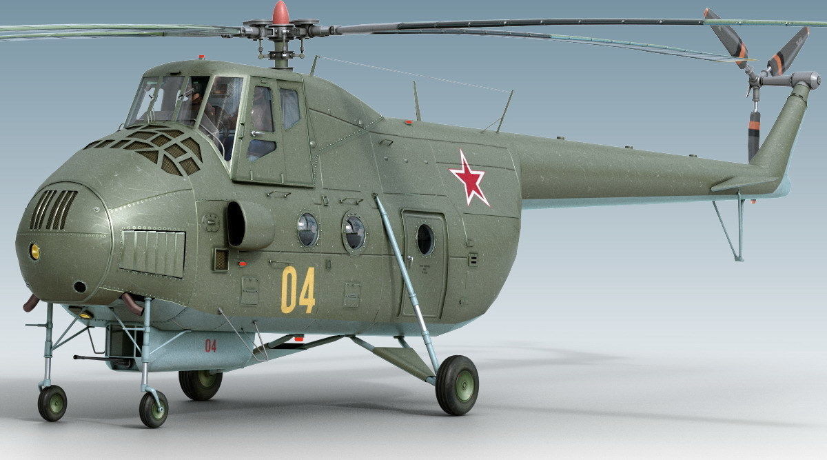 Mil Mi-4 3D model_1